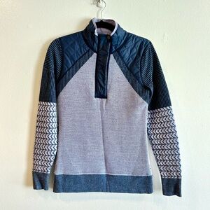 Smartwool Quarter Zip Patterned Pullover